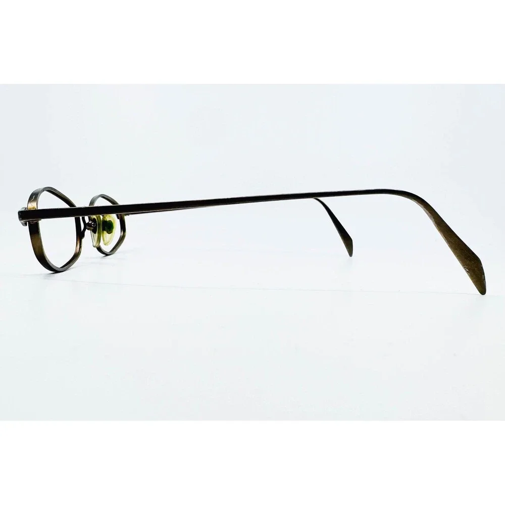 Donna Karan Eyeglasses Womens Brown Oval Metal DK193 387 49-18-145